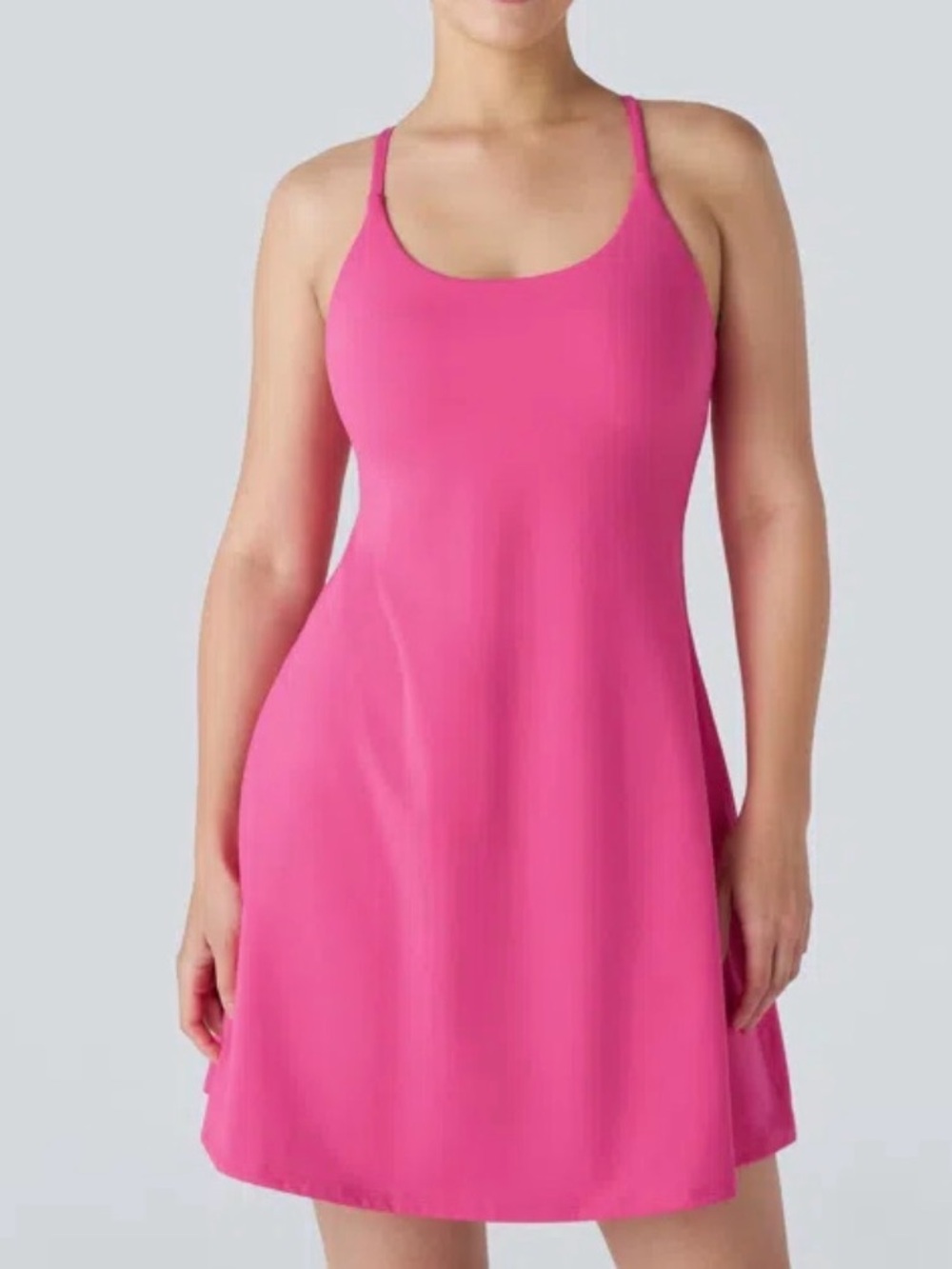 NWT Halara plush backless active dress long